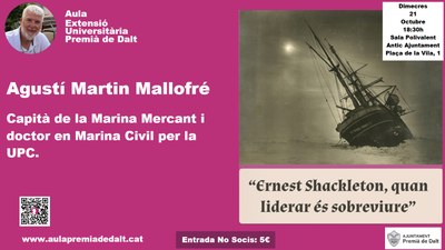 Conferència "Ernest Shackleton, quan liderar és sobreviure"