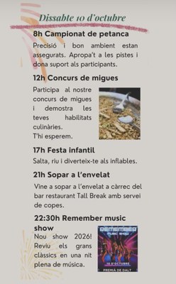 Festes del barri del Remei: dissabte 10 d'octubre