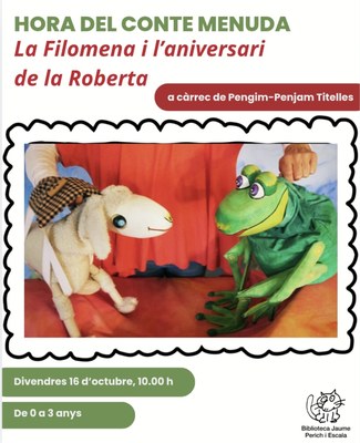 Hora del conte menuda: "La Filomena i l'aniversari de la Roberta"