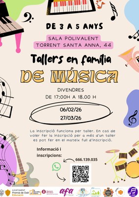 Tallers en família de música