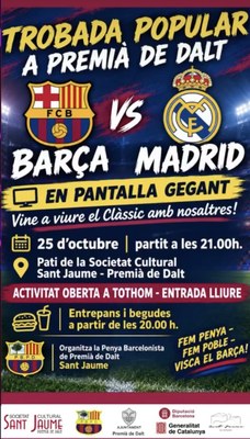 Trobada popular a Premià de Dalt: FC Barcelona - Real Madrid