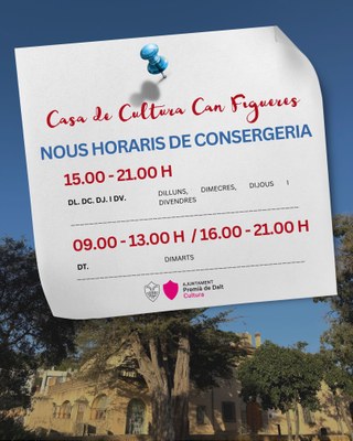 Can Figueres, més a prop vostre amb els nous horaris d'atenció