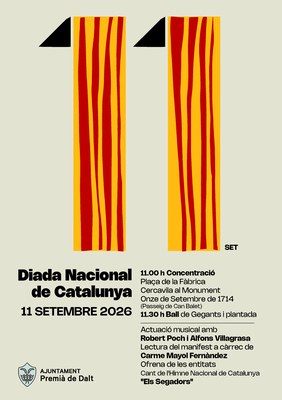 Commemorem la Diada Nacional de Catalunya amb un acte institucional i participatiu