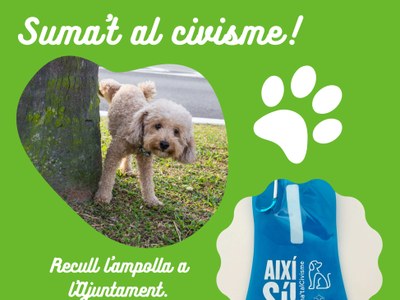 Diluir l’orina dels gossos amb aigua ja és obligatori a Premià de Dalt