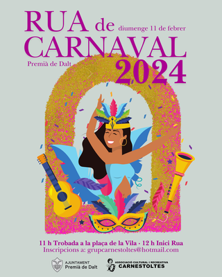 Diumenge 11 de febrer té lloc la Rua de Carnaval!