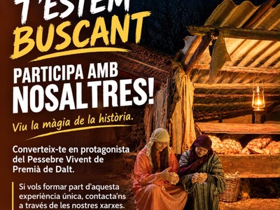 El Pessebre Vivent de Premià de Dalt busca nous protagonistes