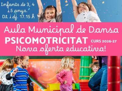 L’Aula Municipal de Dansa fa un pas més i estrena noves propostes per al curs 2026-2027