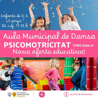L’Aula Municipal de Dansa fa un pas més i estrena noves propostes per al curs 2026-2027