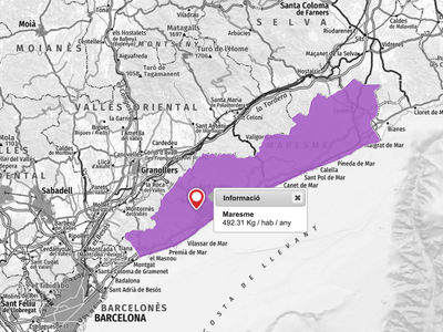 La generació de residus al Maresme baixa el 2023