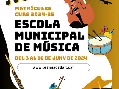 Les matrícules a l'Escola Municipal de Música, del 3 al 16 de juny de 2024