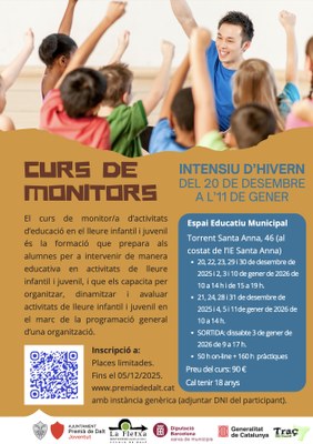 Obertes les inscripcions al Curs de monitors/es de lleure infantil