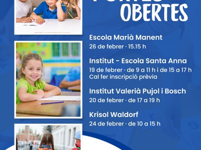 Portes obertes als centres educatius del municipi