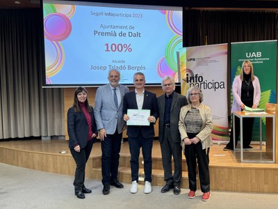 Premià de Dalt revalida la màxima puntuació del Segell Infoparticipa