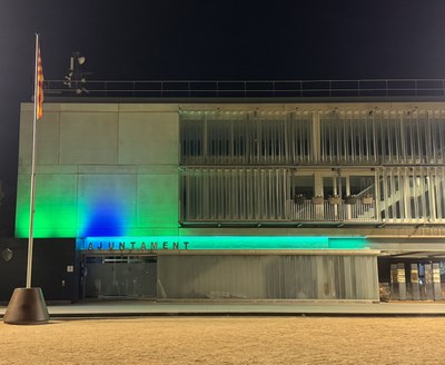 Premià de Dalt s’il·lumina de verd per donar visibilitat a la distròfia miotònica