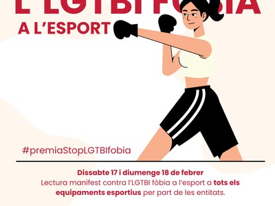 Premià de Dalt se suma al Dia Internacional contra l'LGTBIfòbia en l'esport